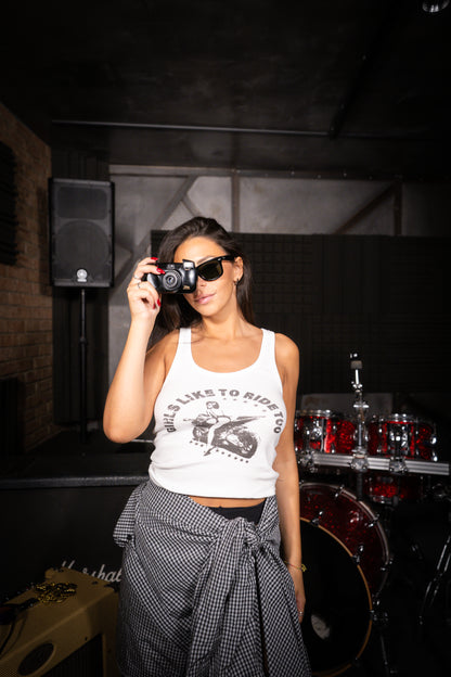 Girls like to ride too - Tank Top