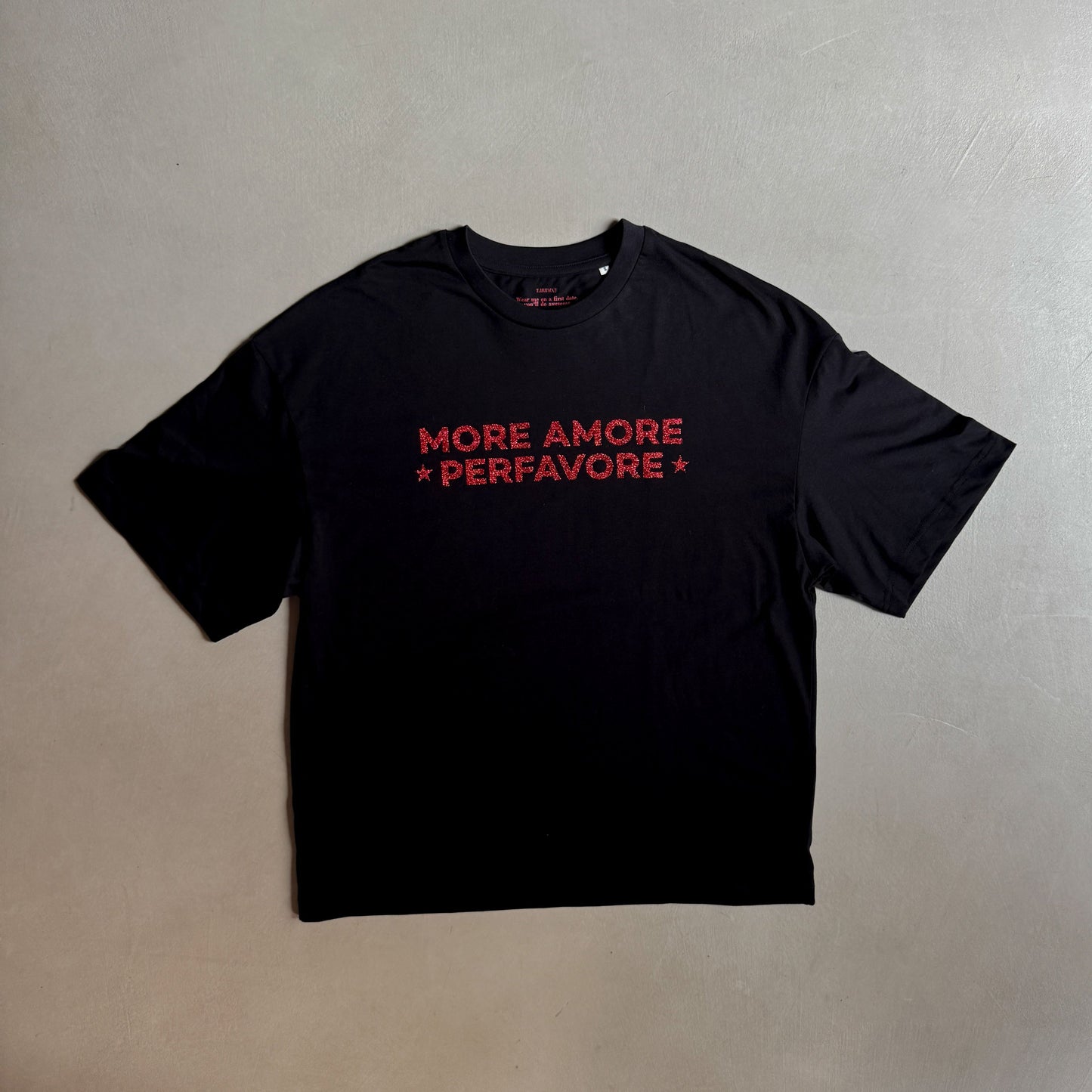 More amore per favore - tee black
