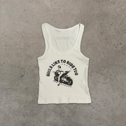 Girls like to ride too - Tank Top