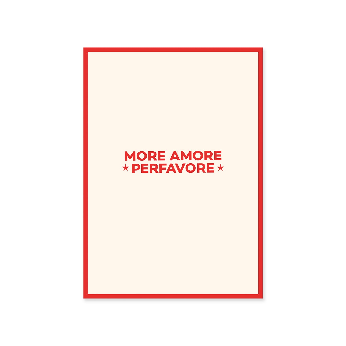 More amore per favore - poster