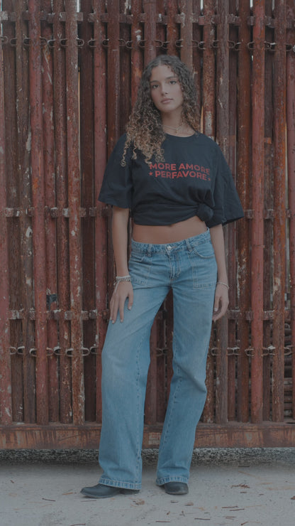 More amore per favore - tee black